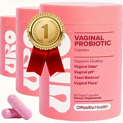 URO Vaginal Probiotics for Women pH Balance with Prebiotics & Lactobacillus Probiotic Blend - Women's Vaginal Health Supplement - Promote Healthy Vaginal Odor & Vaginal Flora, 60 Count (Pack of 1)