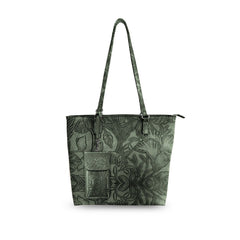 Floral Tote W/Crossbody
